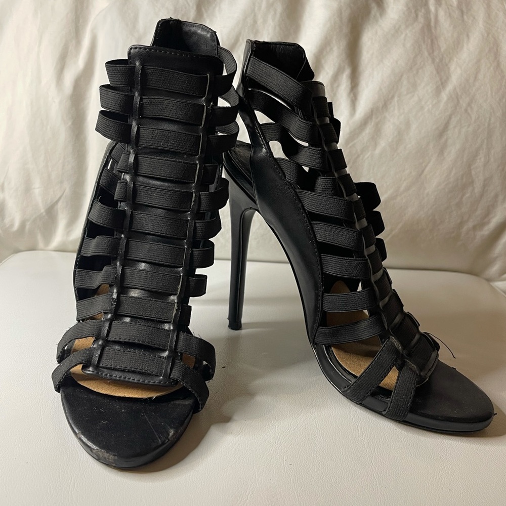 Black Strappy heels